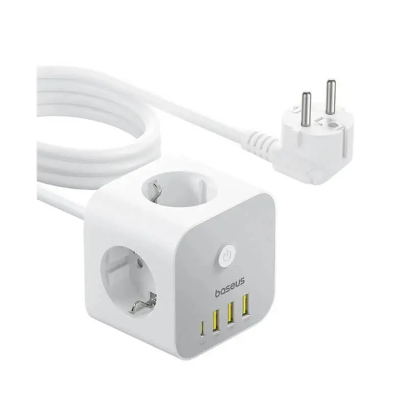 شارژر رومیزی‌باسئوس  مدل PowerCombo Cube با توان 20 وات